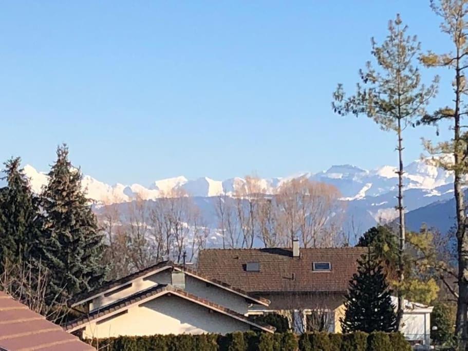 Appartement Belle Vue Sur Les Montagnes Saint-Pierre-en-Faucigny Exteriér fotografie